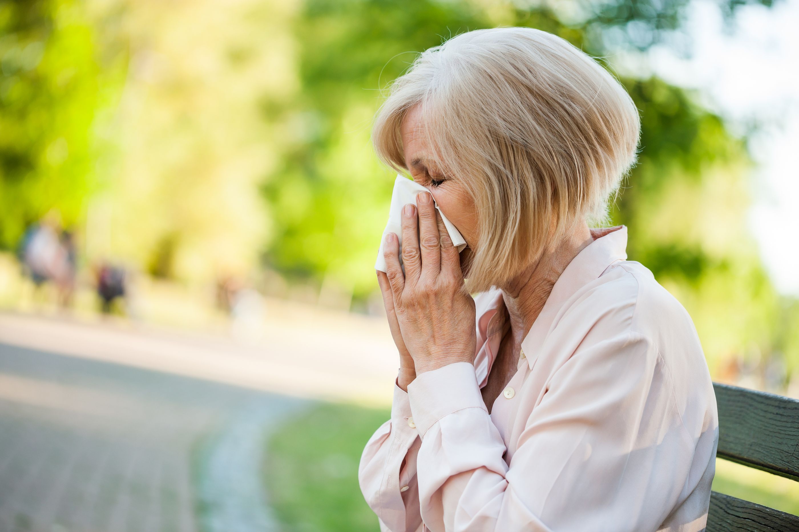 Persona adulta con gripe