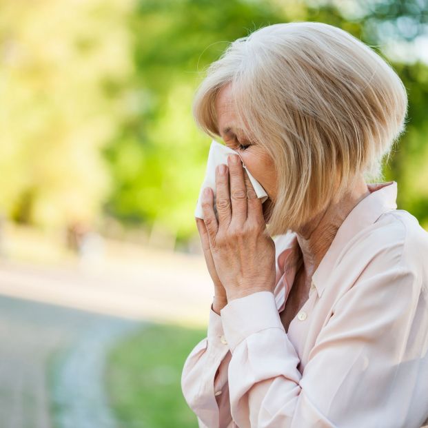 Persona adulta con gripe