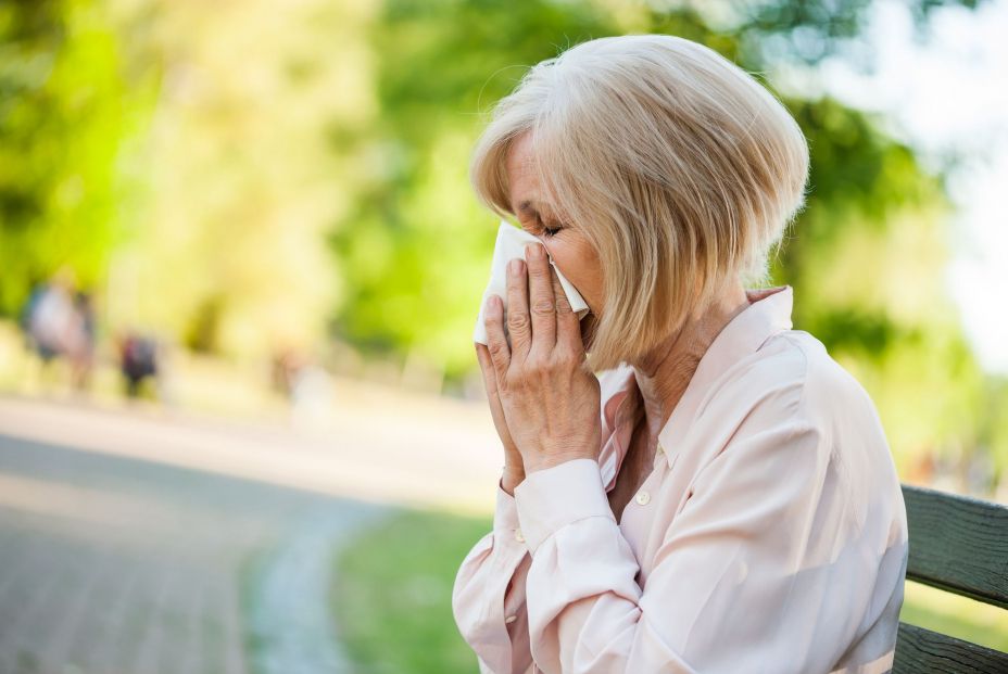 Persona adulta con gripe