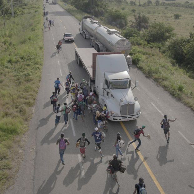 Primer premio Historia fotográfica del año: Caravana de Migrantes 
