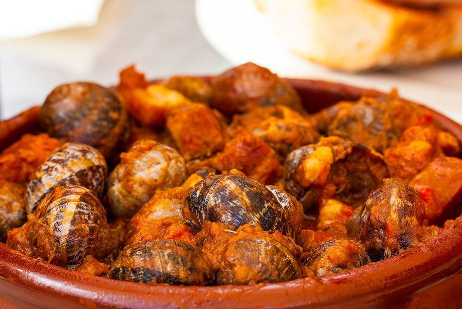 Receta de caracoles a la madrileña