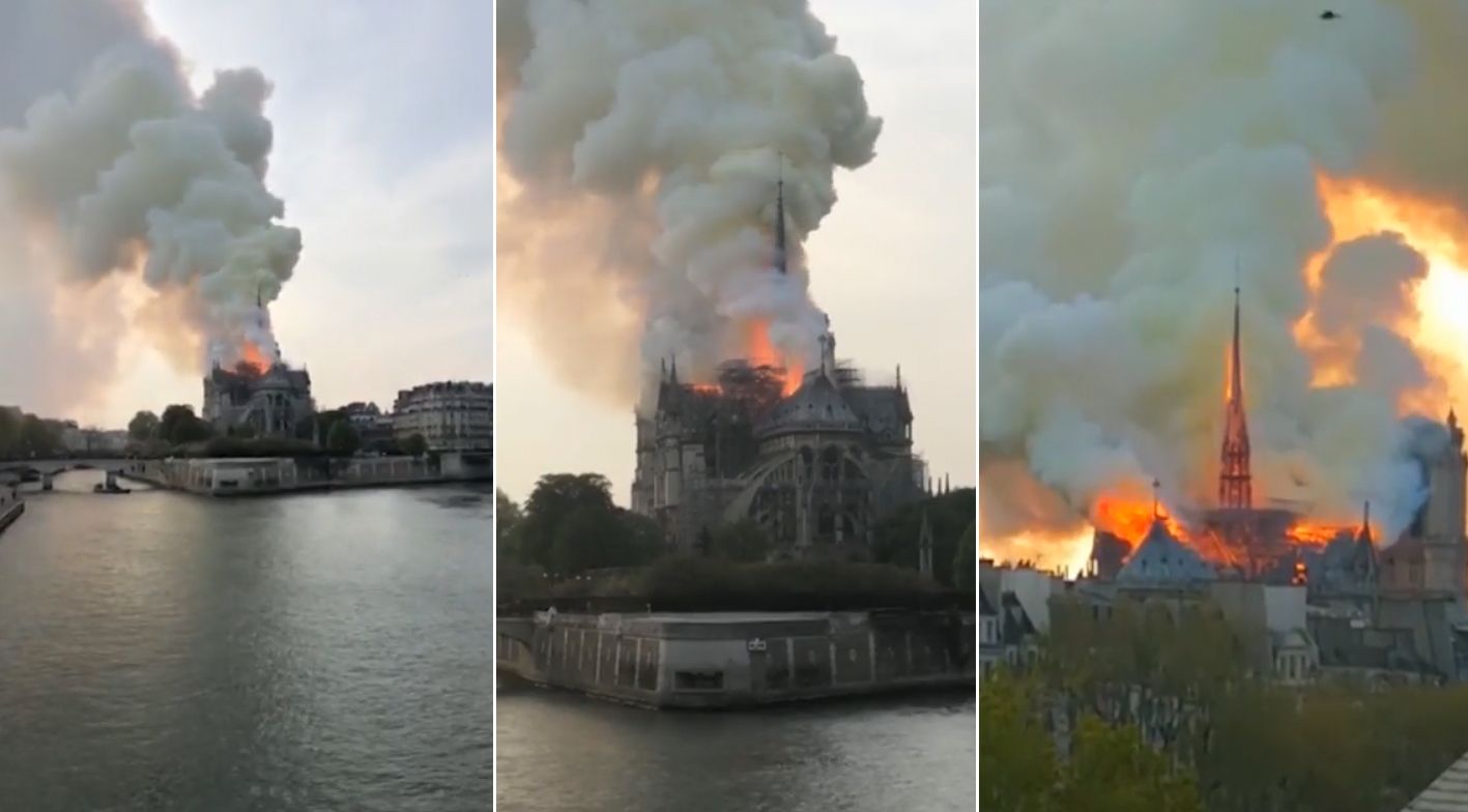 La catedral de Notre Dame, devastada por un terrible incendio