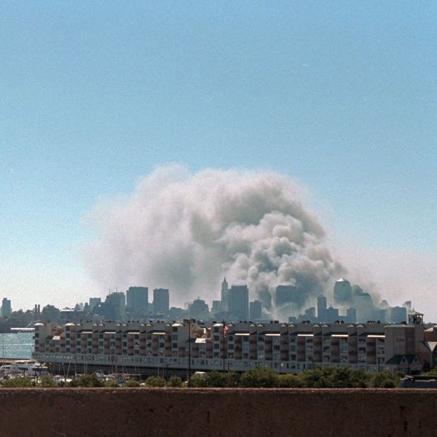 La ciudad de Nueva York tras los atentados del 11 de septiembre de 2001. (The U.S. National Archives)
