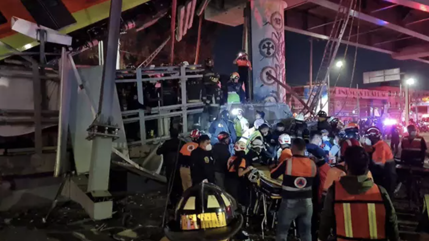 Tragedia en México: al menos 23 muertos y 70 heridos por el derrumbe de un tramo del metro . Foto: Europa Press