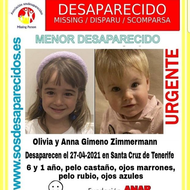 Se cumplen siete días de la desaparición de las dos niñas y su padre en Tenerife. Foto: Europa Press