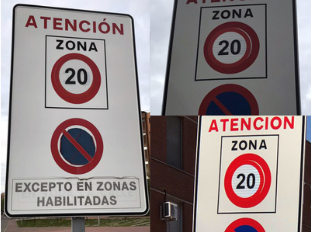 Denuncian "malas prácticas" en los cambios de señalización por los nuevos límites de velocidad