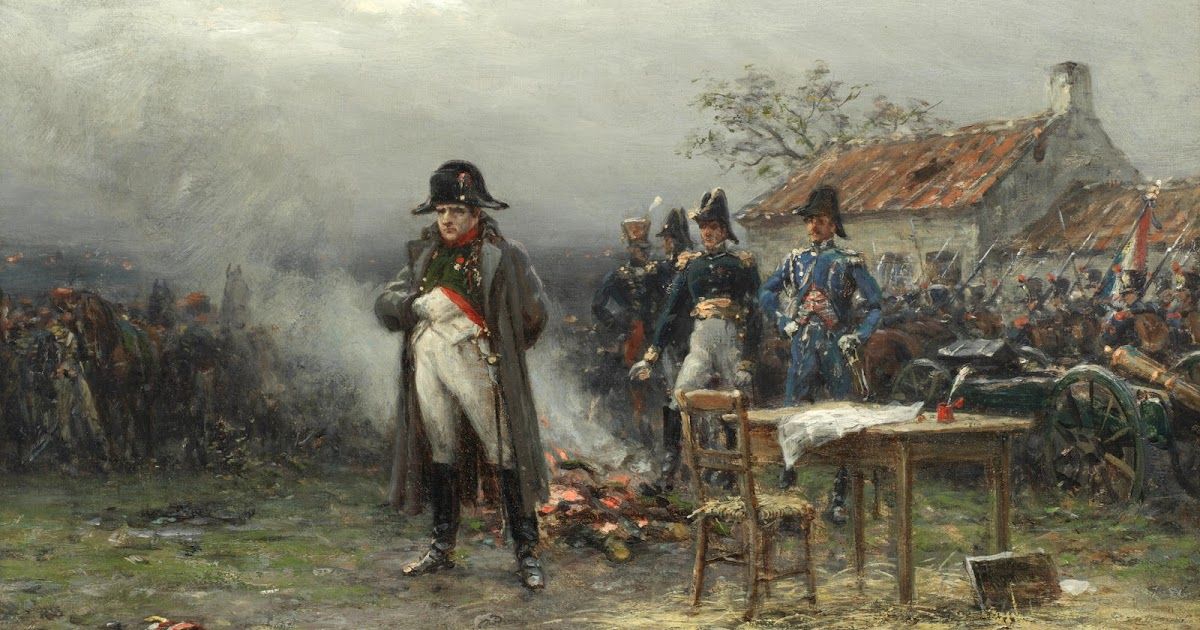 Napoleón en Waterloo