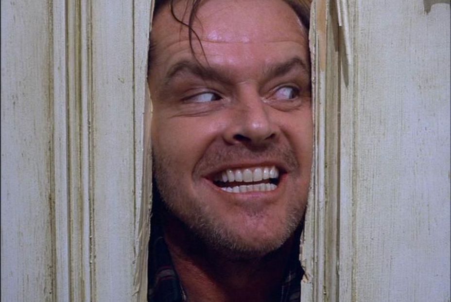 Jack Nicholson, mito del cine, en El resplandor (1980), de Stanley Kubrick (Warner Bros)