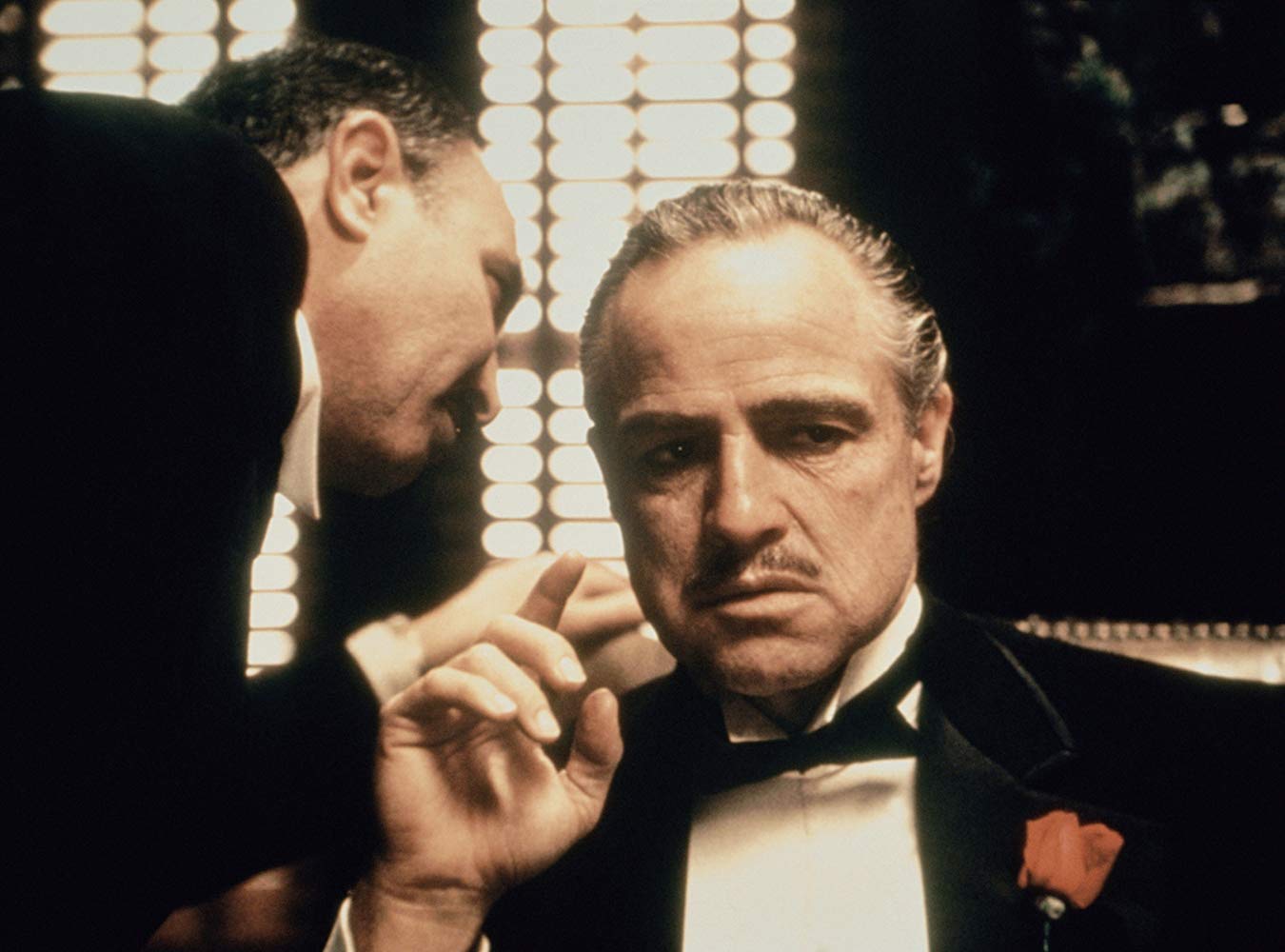 Marlon Brando y Salvatore Corsitto en El Padrino (1972), una de las mejores películas de Francis Ford Coppola (Paramount Pictures)