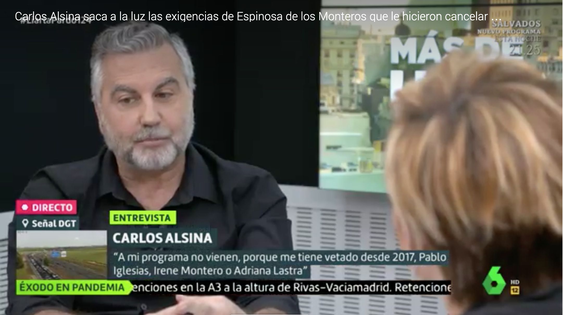 Carlos Alsina desvela las exigencias de Ivan Espinosa de los Monteros para poder entrevistarlo