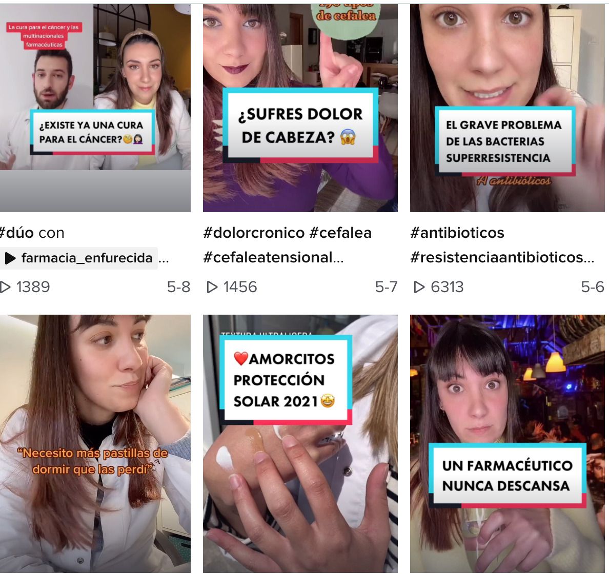 Sandra, la farmacéutica de A Coruña que triunfa en TikTok resolviendo dudas de salud