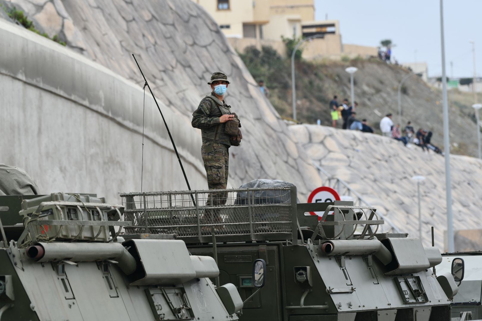 Marruecos cierra la frontera con España e interrumpe el éxodo migratorio a Ceuta. Foto: Europa Press
