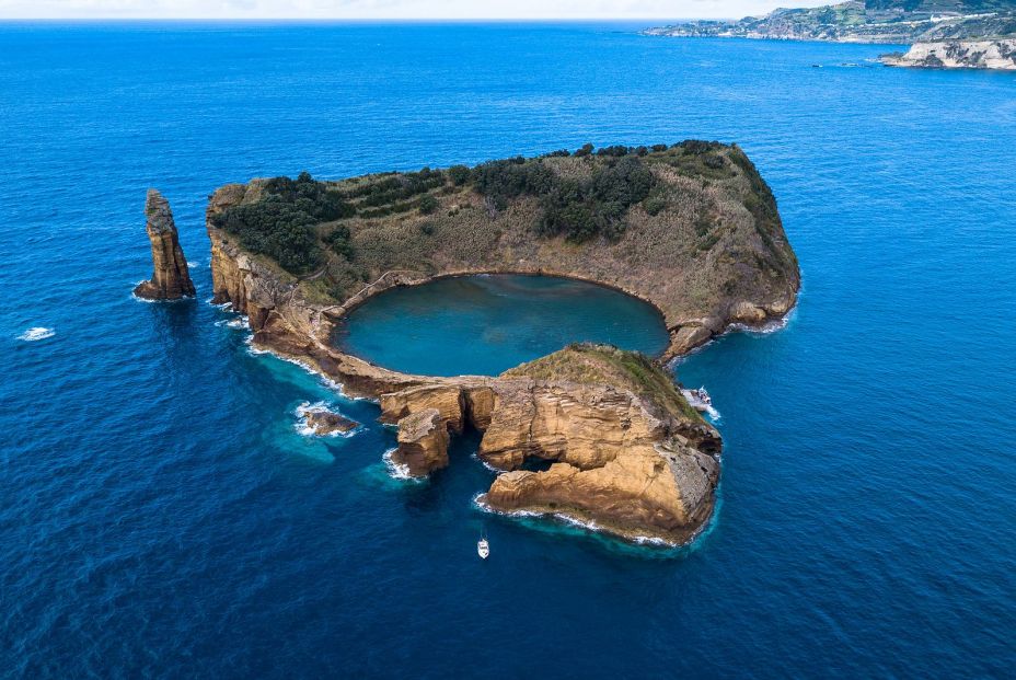 bigstock Aerial view of the Islet of Vi 417556306