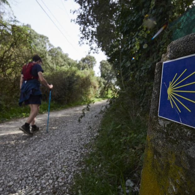 Nunca pierdas de vista la indicación amarilla del Camino de Santiago y no te aventures por sendas no señalizadas