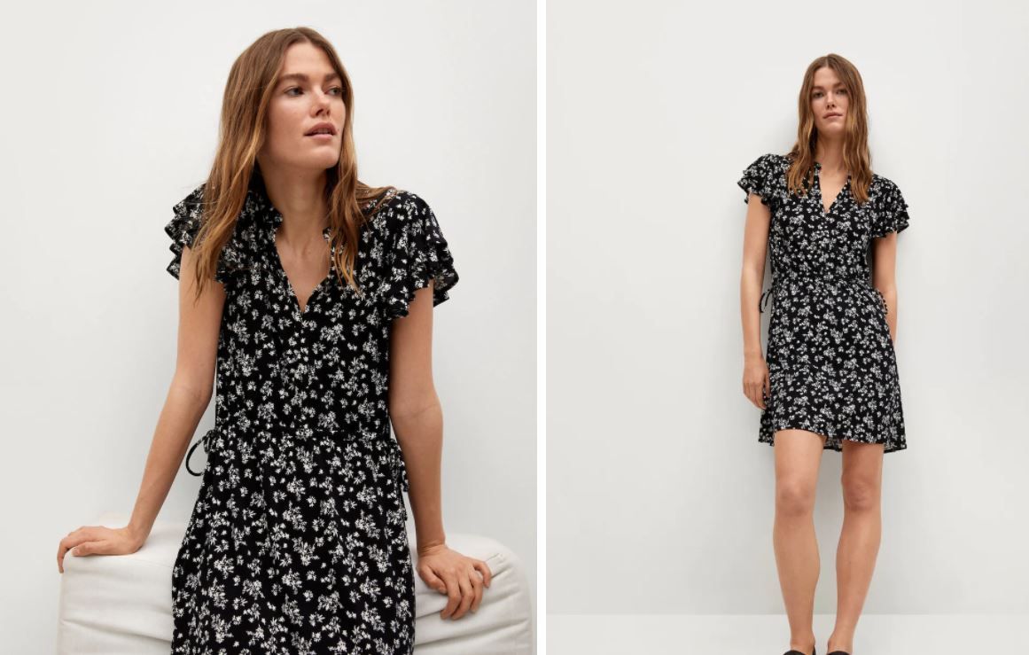Vestido estampado Mango