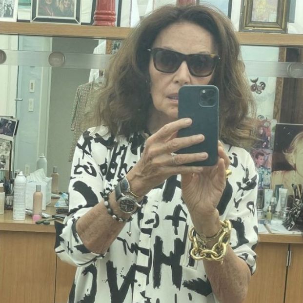 Foto en el espejo de Diana Von Furstenberg en Instagram (Foto: @therealdvf)