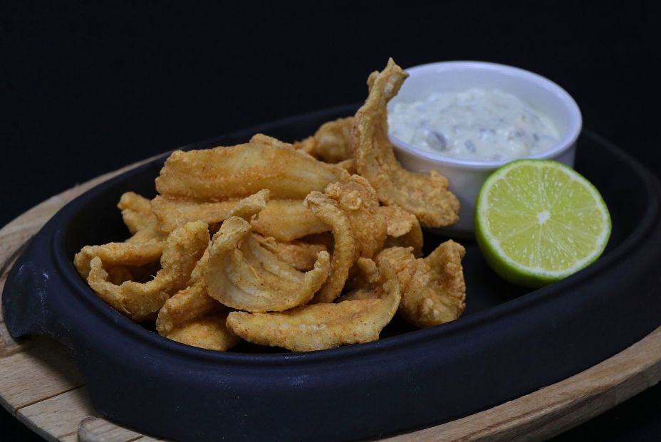 bigstock Fried Anchovies With Tartar Sa 406091294