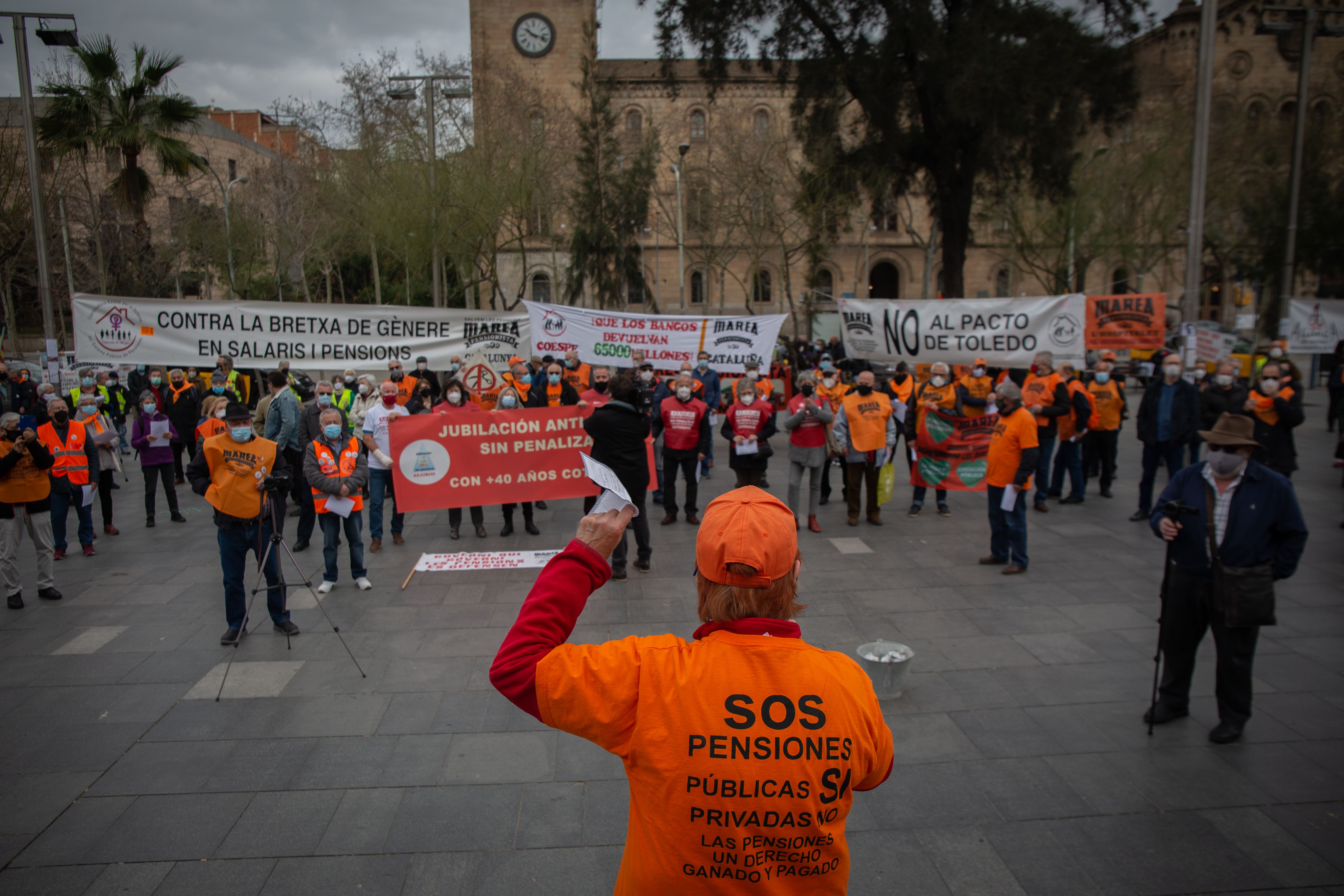 Movilización inédita de pensionistas