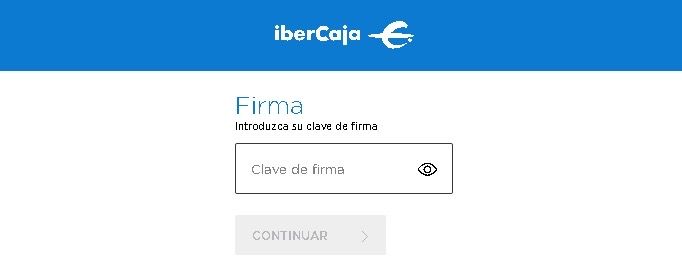 captura phishing firma. Ibercaja (Imagen OSI)