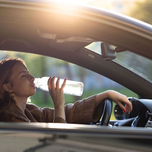 Si comemos o bebemos mientras conducimos pueden sancionarnos (bigstock) 