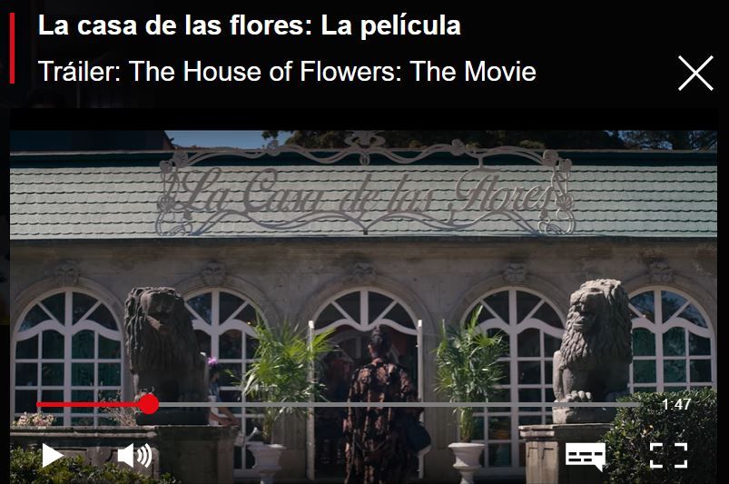 Trailer la casa de las flores