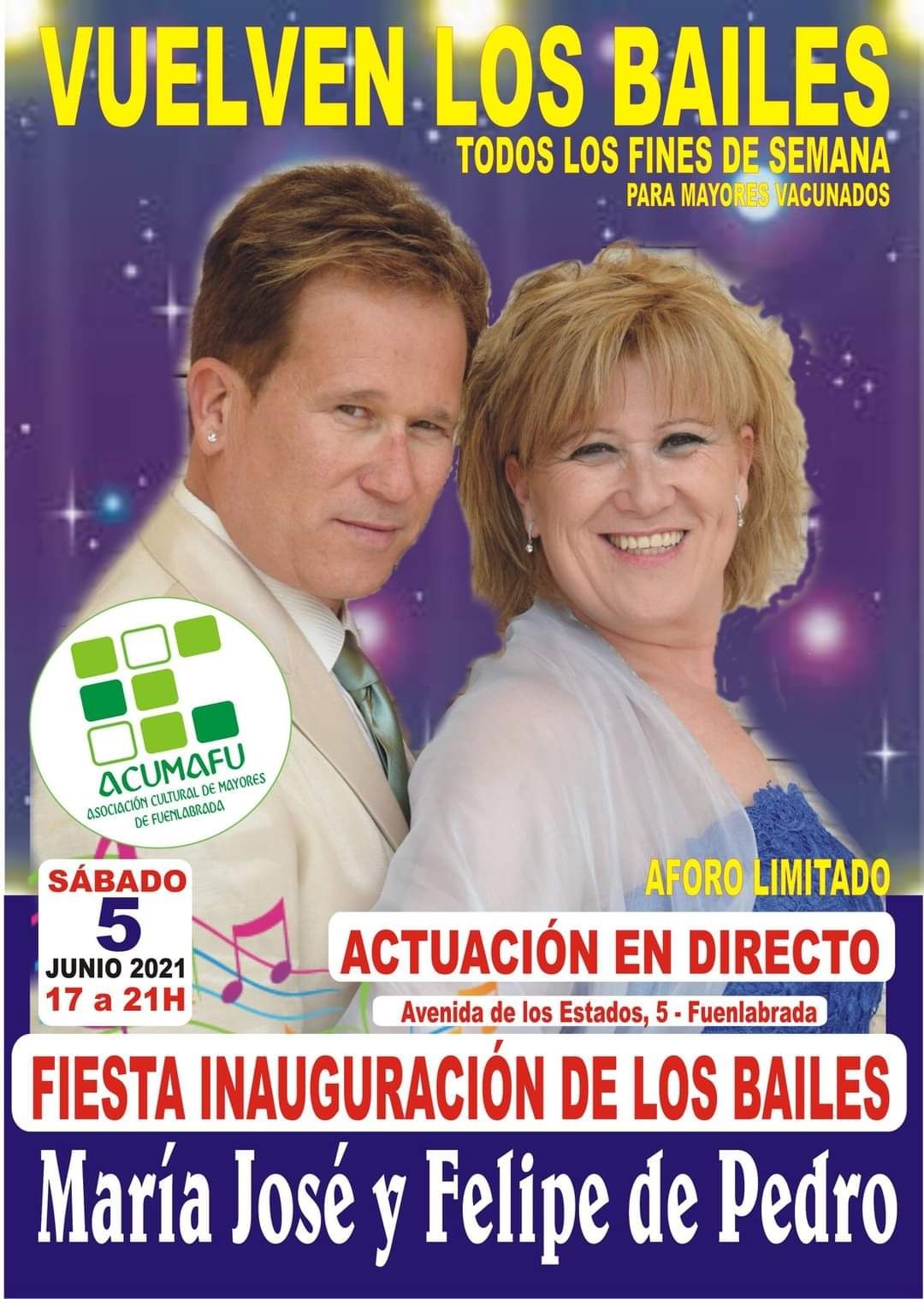 Cartel de la fiesta de inauguración del 5 de junio (Foto: Facebook Acumafu)