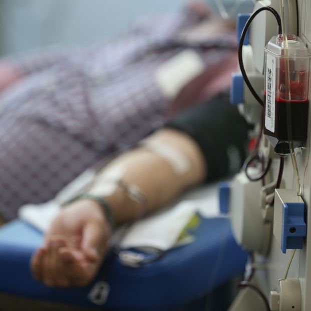 Transfusión intravenosa. Foto: Europa Press 