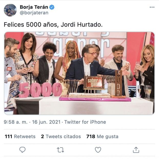 Meme por el cumpleaños de Jordi Hurtado en Twitter