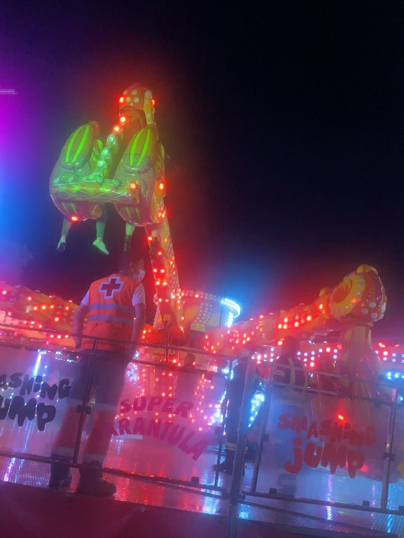 Atrapados durante 40 minutos en una atracción de una feria. Foto: Europa Press