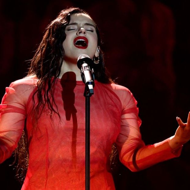 Rosalía actuando en la pasada edición de los Premios Goya (RTVE)