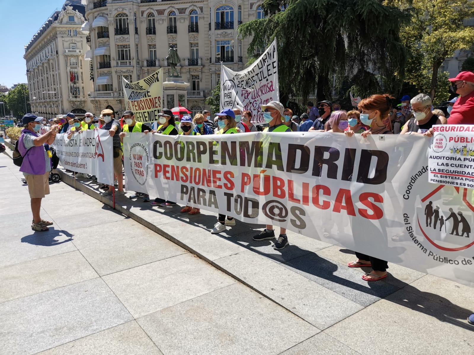 Los pensionistas arrancan este miércoles su calendario de protestas ante el Congreso