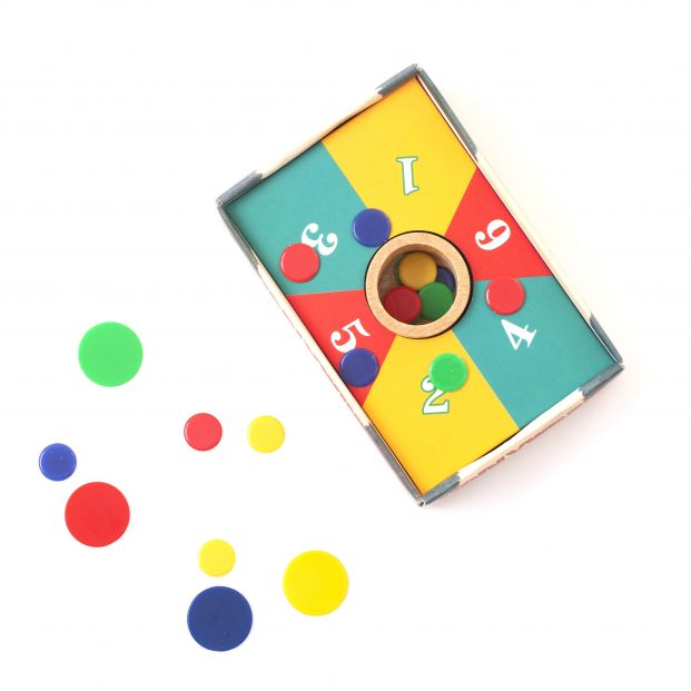 Juego 'Tiddlywinks' antiguo (bigstock)