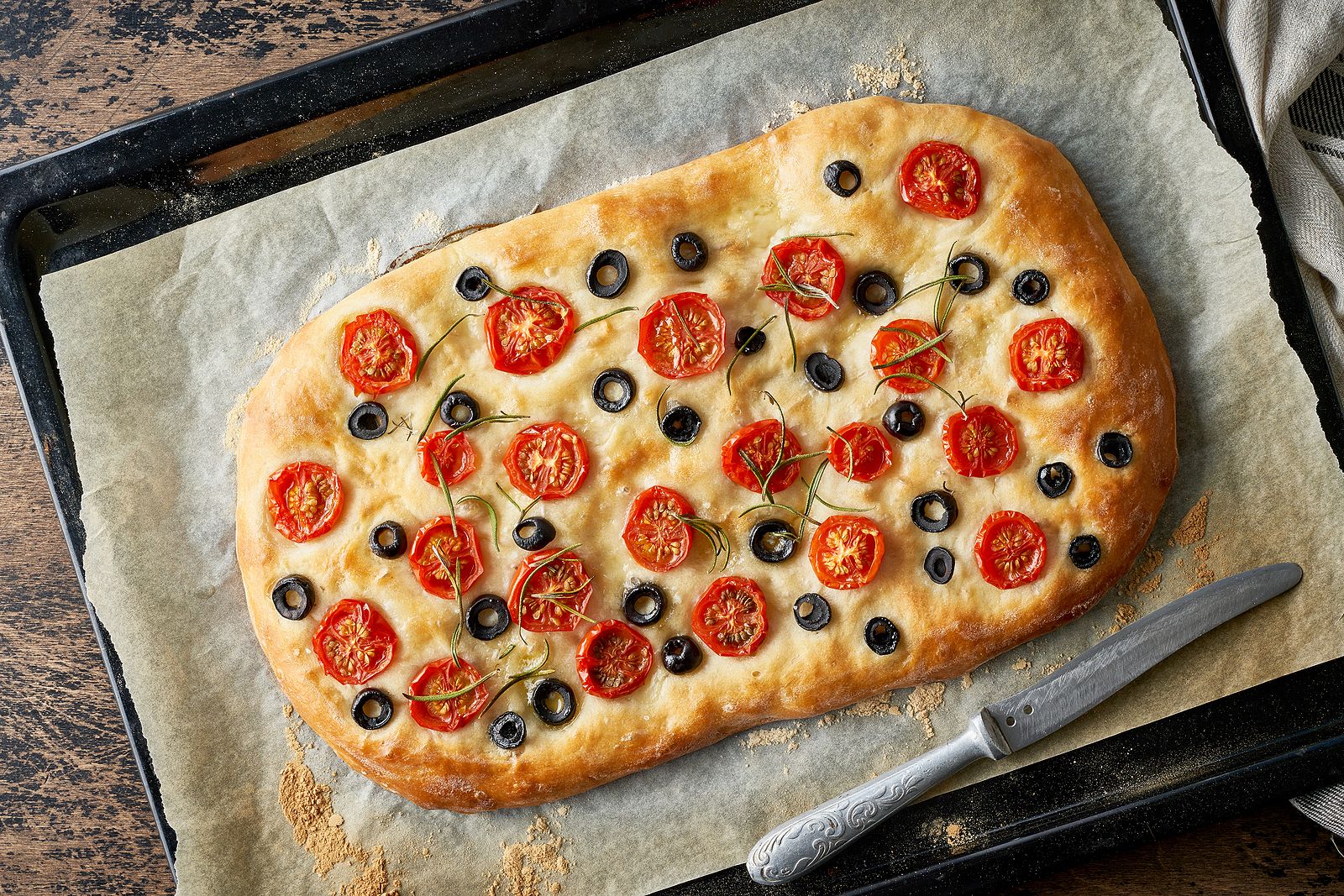 Prepara una focaccia casera con esta receta. Foto: bigstock 