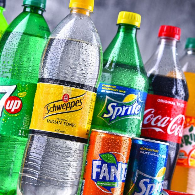 bigstock Bottles Of Global Soft Drink B 236521555