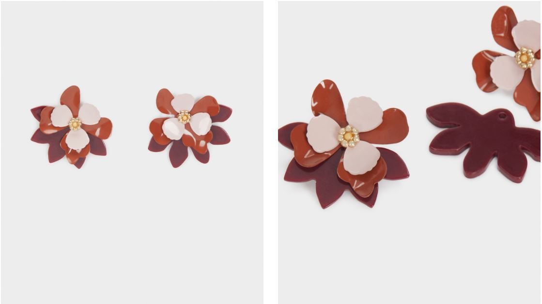 Parfois pendientes flores multicolor