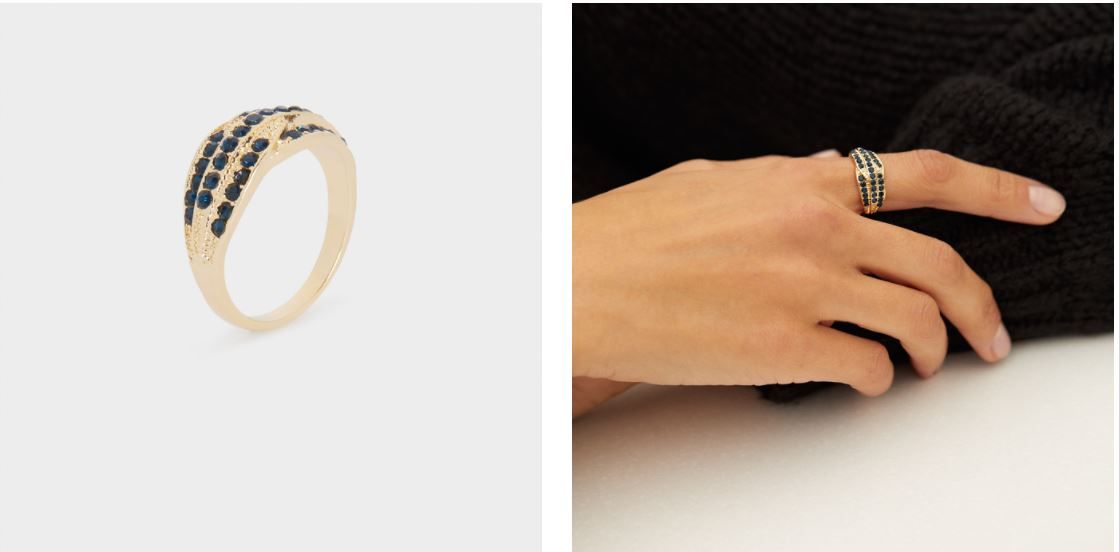 Parfois anillo con cristales