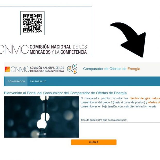 QR que llevará al comparador de ofertas de la CNMC (Fuente: CNMC)