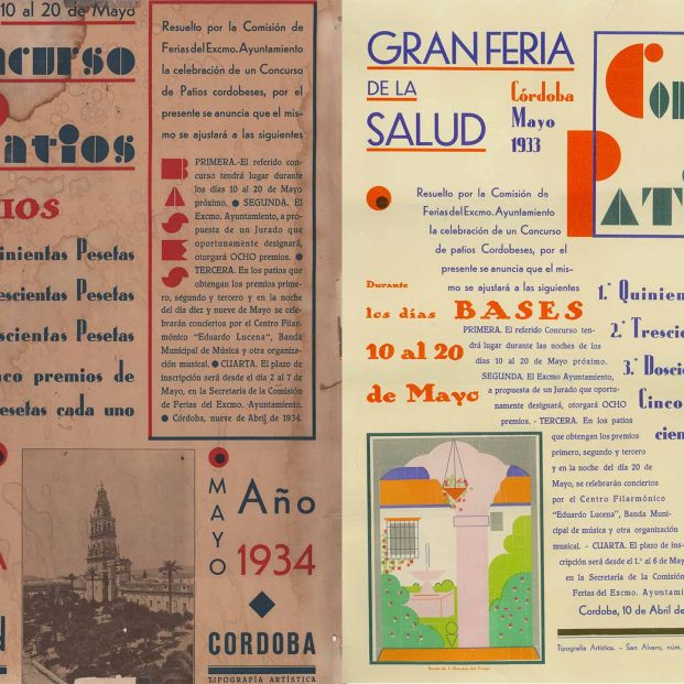 Cartel de los patios de Córdoba en 1933 (patios.cordoba.es)