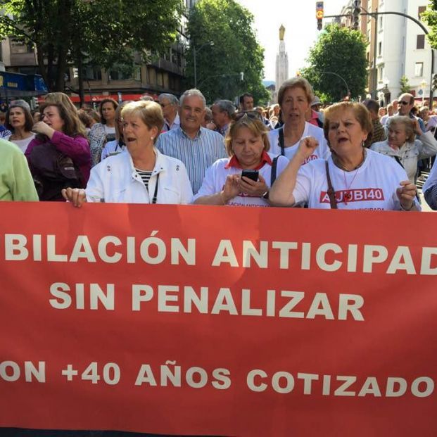 Manifestación de Asjubi40 (Foto, Asjubi40)