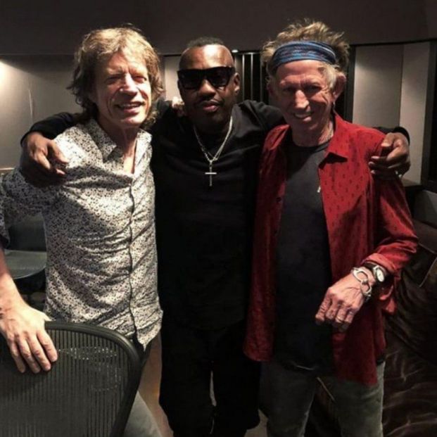 Mick Jagger, Steve Jordan y Keith Richards