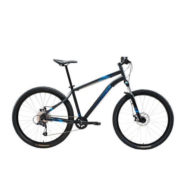 bicicleta de montana rockrider st 120 aluminio monoplato 9v 275 negro