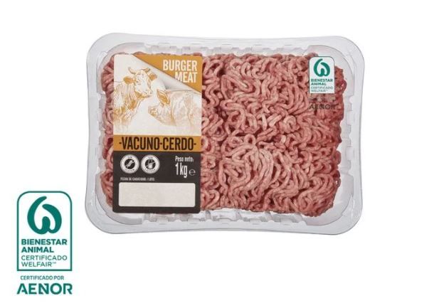 Lidl hamburguesa de vacuno y cerdo