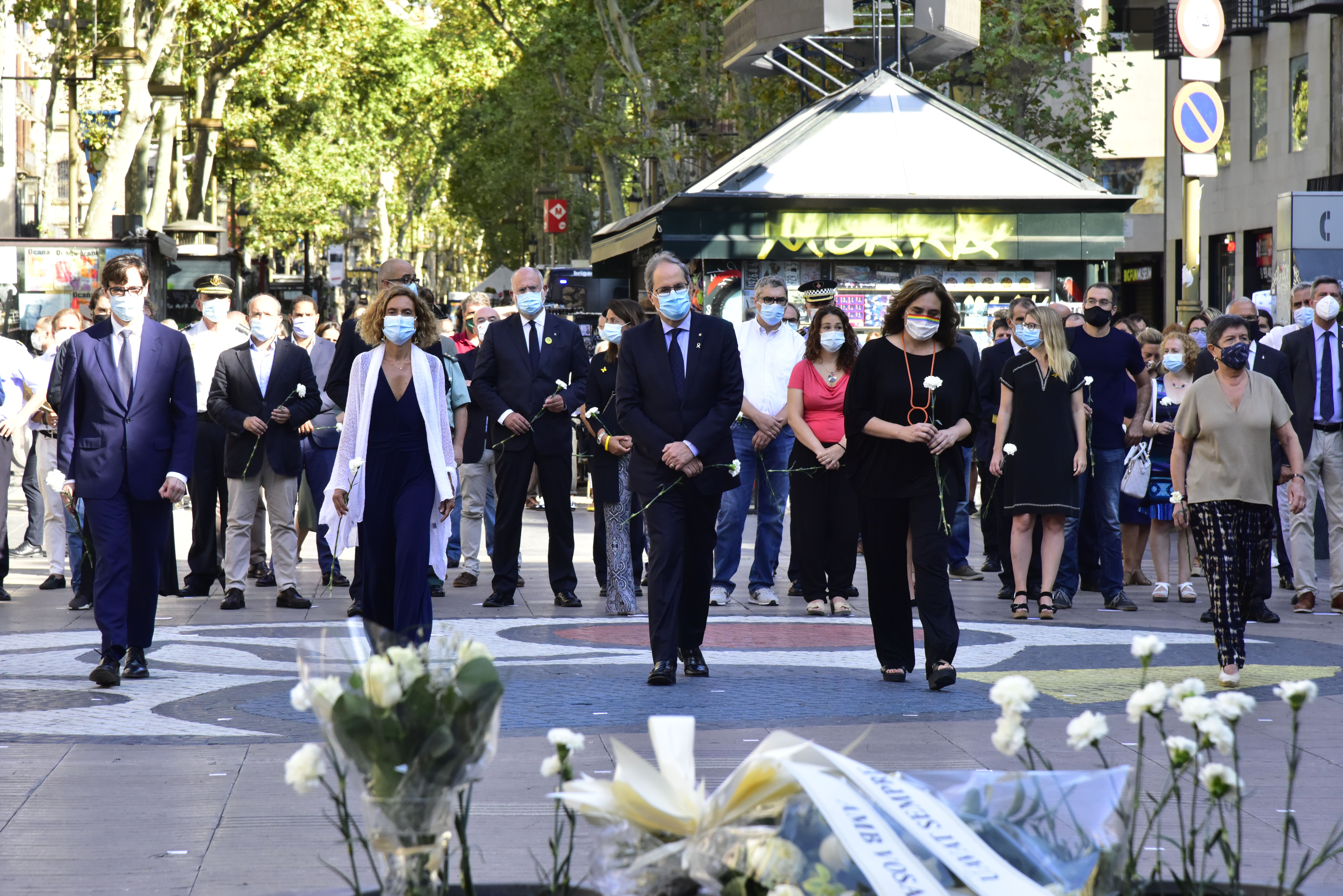 17A: Homenaje a las víctimas de los atentados de Cataluña