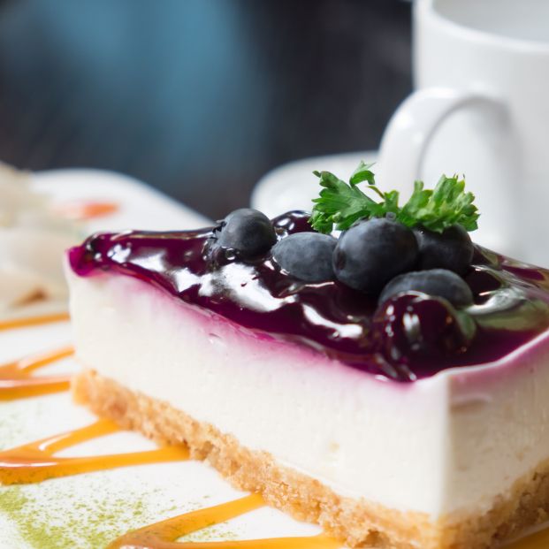 bigstock Piece Of Blueberry Cheese Cake 327570403