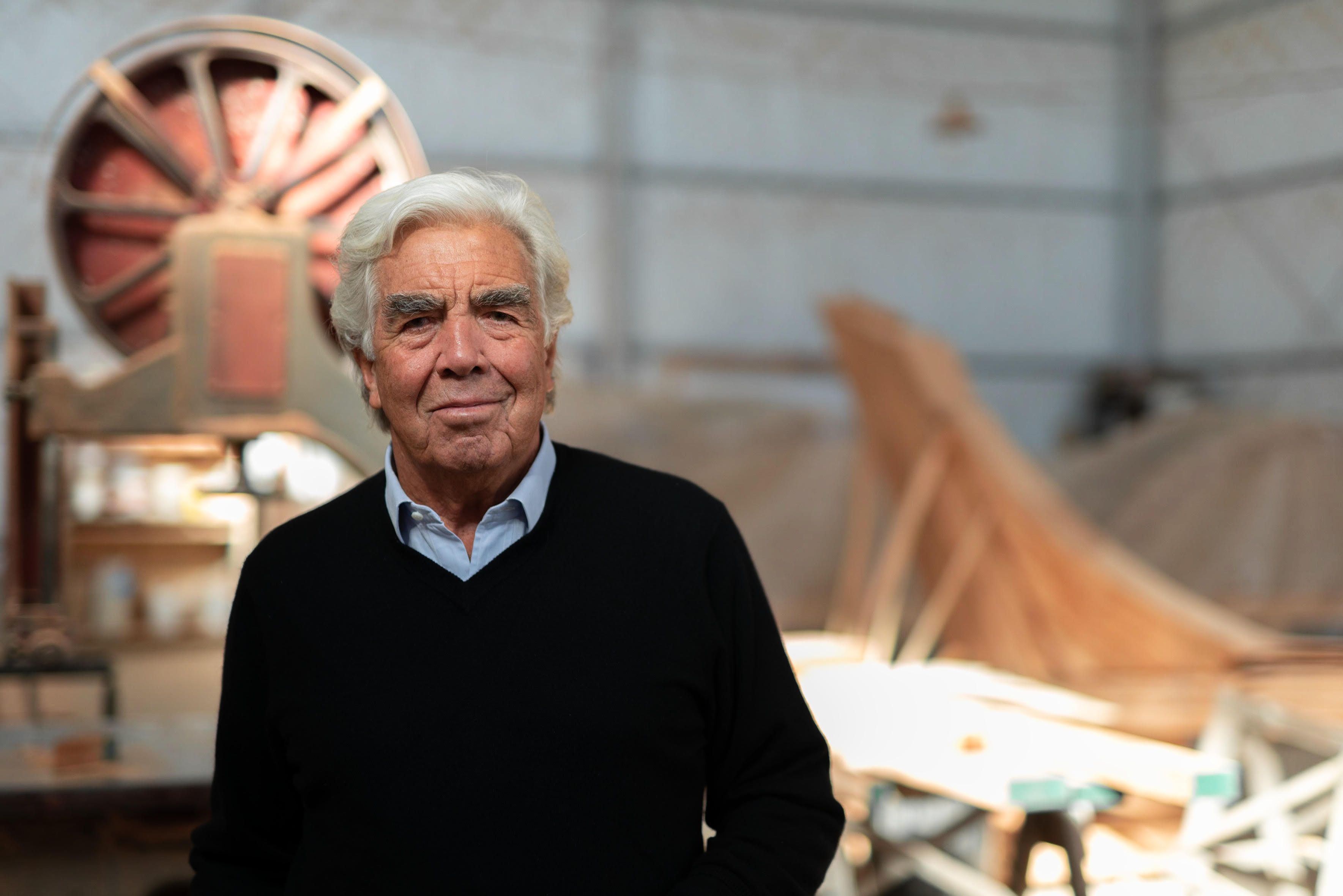 Germán Frers, ingeniero naval que ha construido un velero con planos de 1943 heredados de su padre - Foto de Ezequiel Diaz Ortiz (Gentileza de Zelmira Frers)