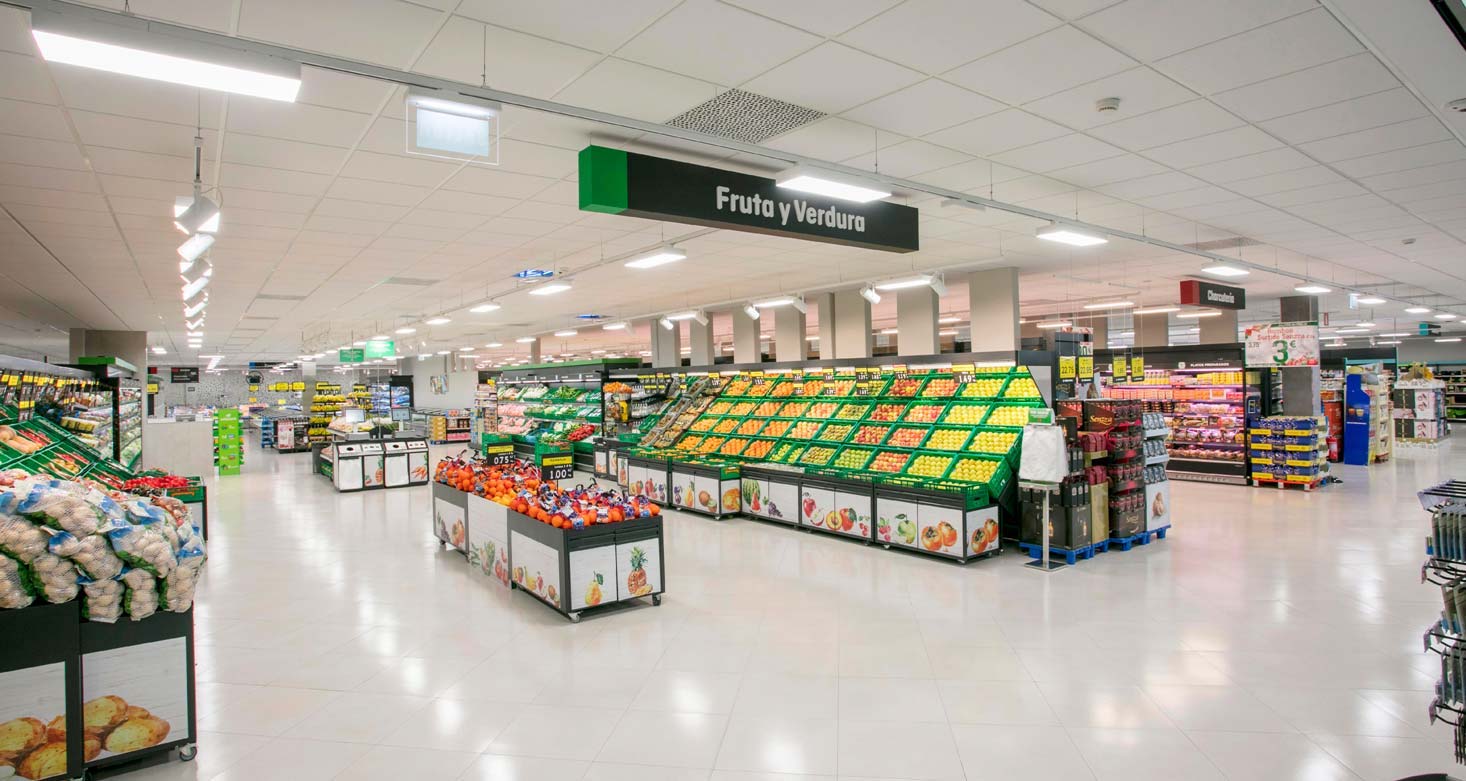 Interior de un supermercado Mercadona. Foto: Mercadona