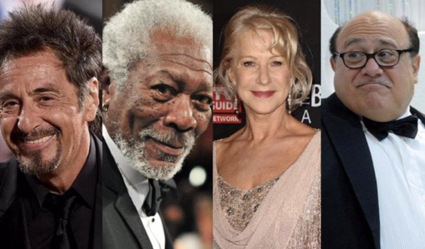 Morgan Freeman, Al Pacino, Helen Mirren, Danny DeVito juntos en 'Sniff'