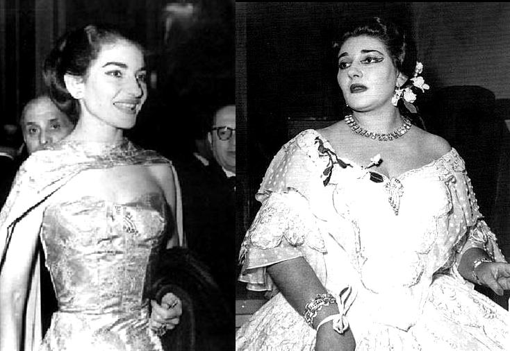 María Callas de 91 kilos a 55 en 1954