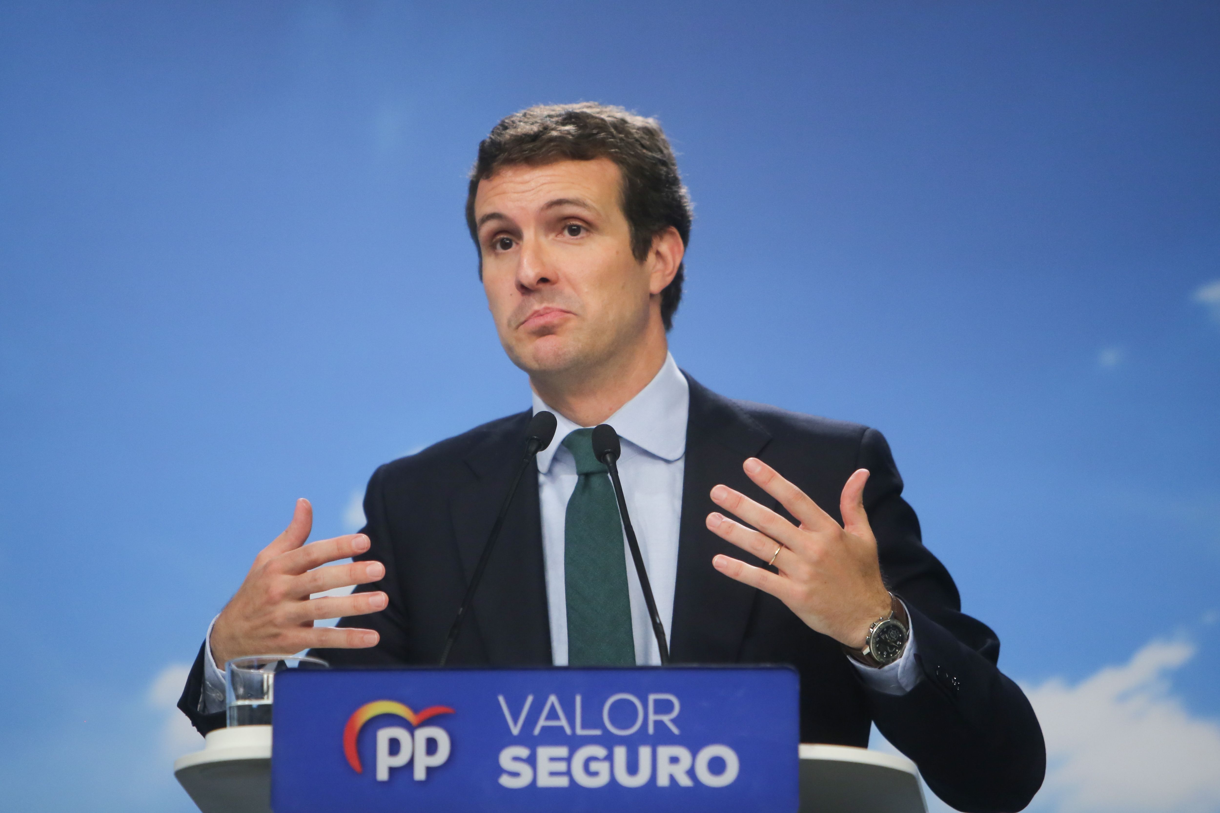 El presidente del Partido Popular Pablo Casado