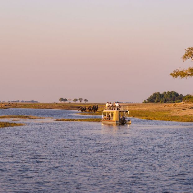 Crucero por uno de los meandros del río Chobe (bigstockphoto)